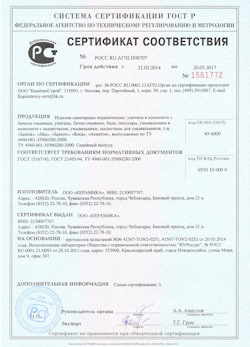 15.02.2025 Железнодорожный - Изделия санитарные керамические